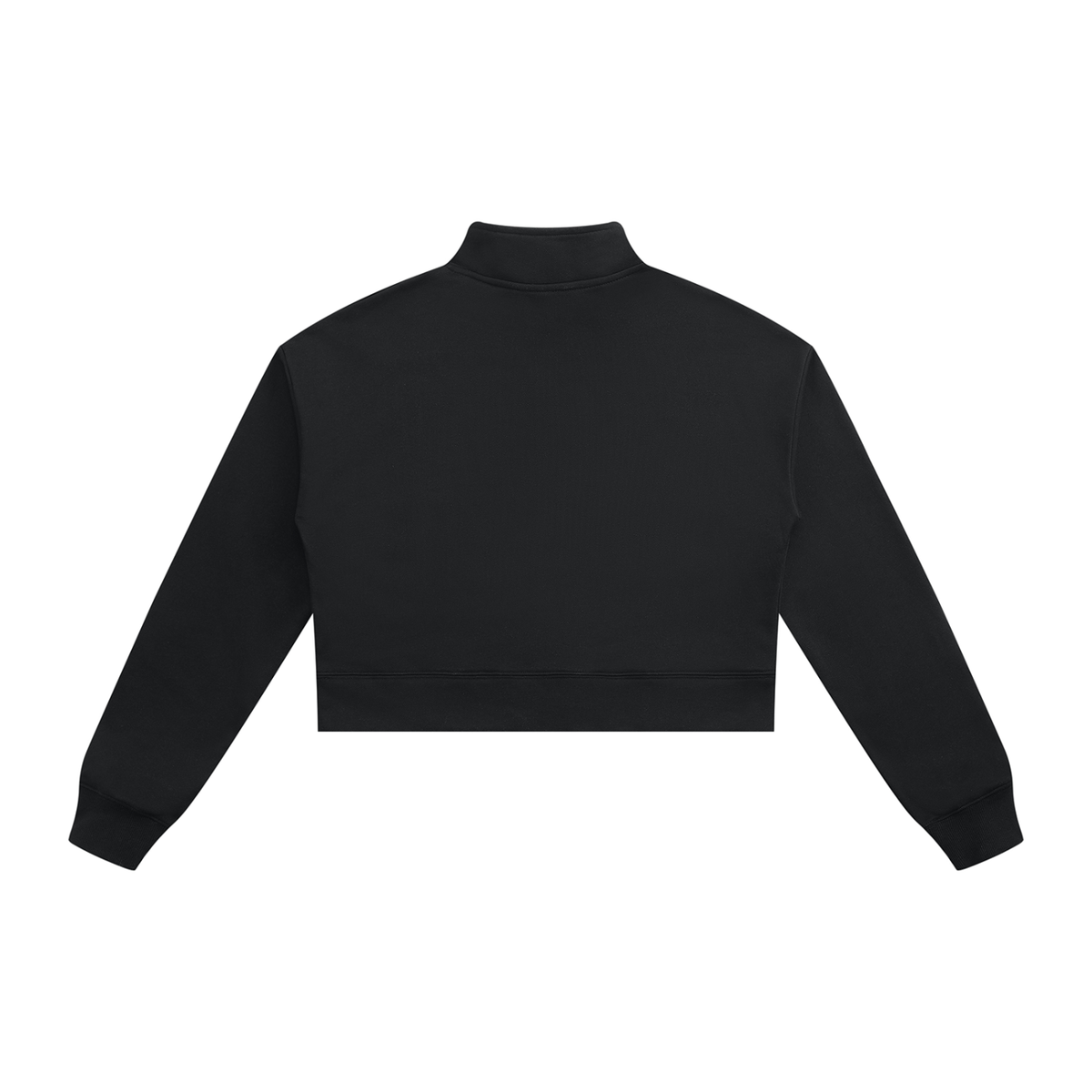 DRVVYN Collegiate Cropped Quarter Zip — Black