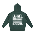 DRVVYN Proactivv — Earned Never Given Men’s Boxy Fleece Hoodie