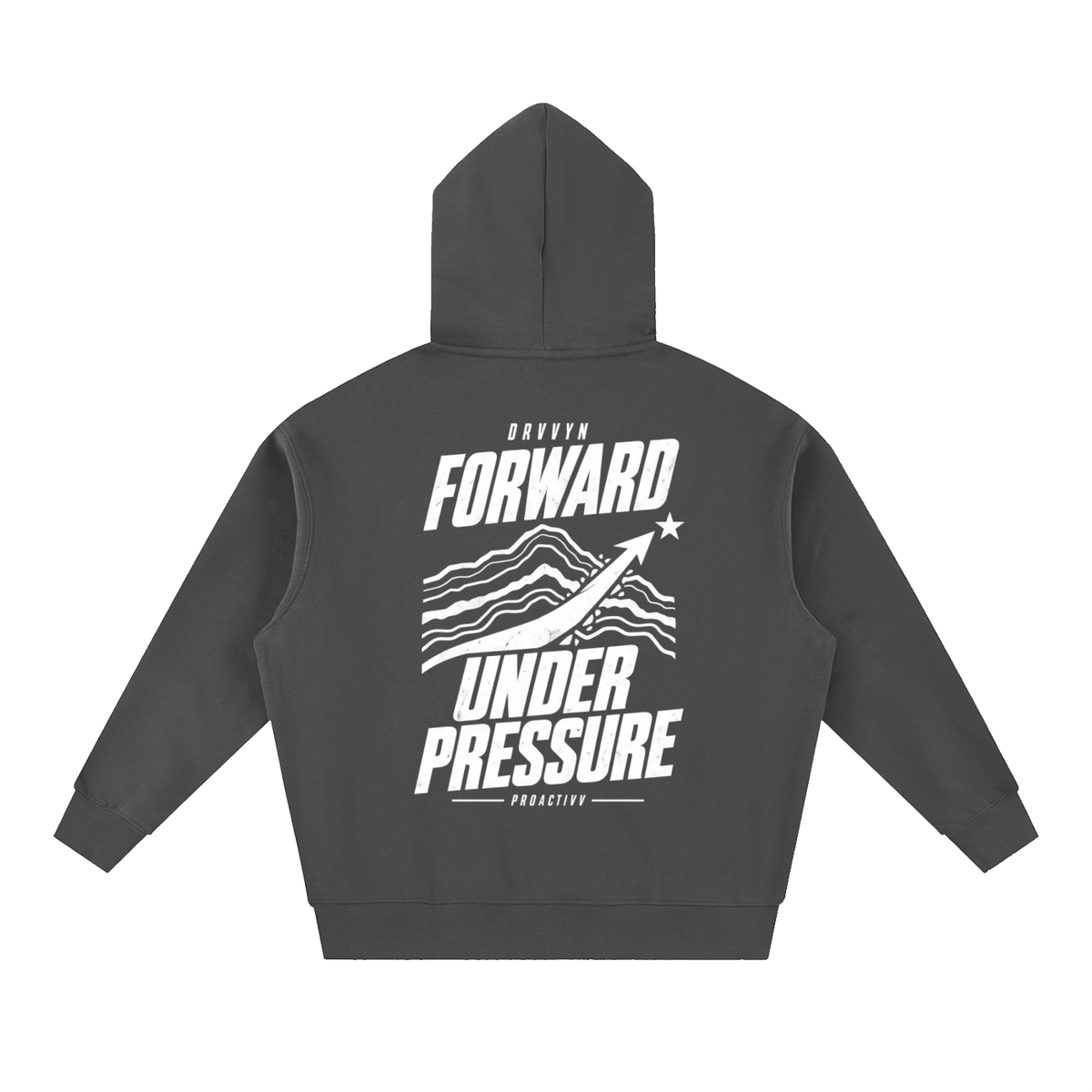 DRVVYN Proactivv — Forward Under Pressure Men’s Boxy Fleece Hoodie
