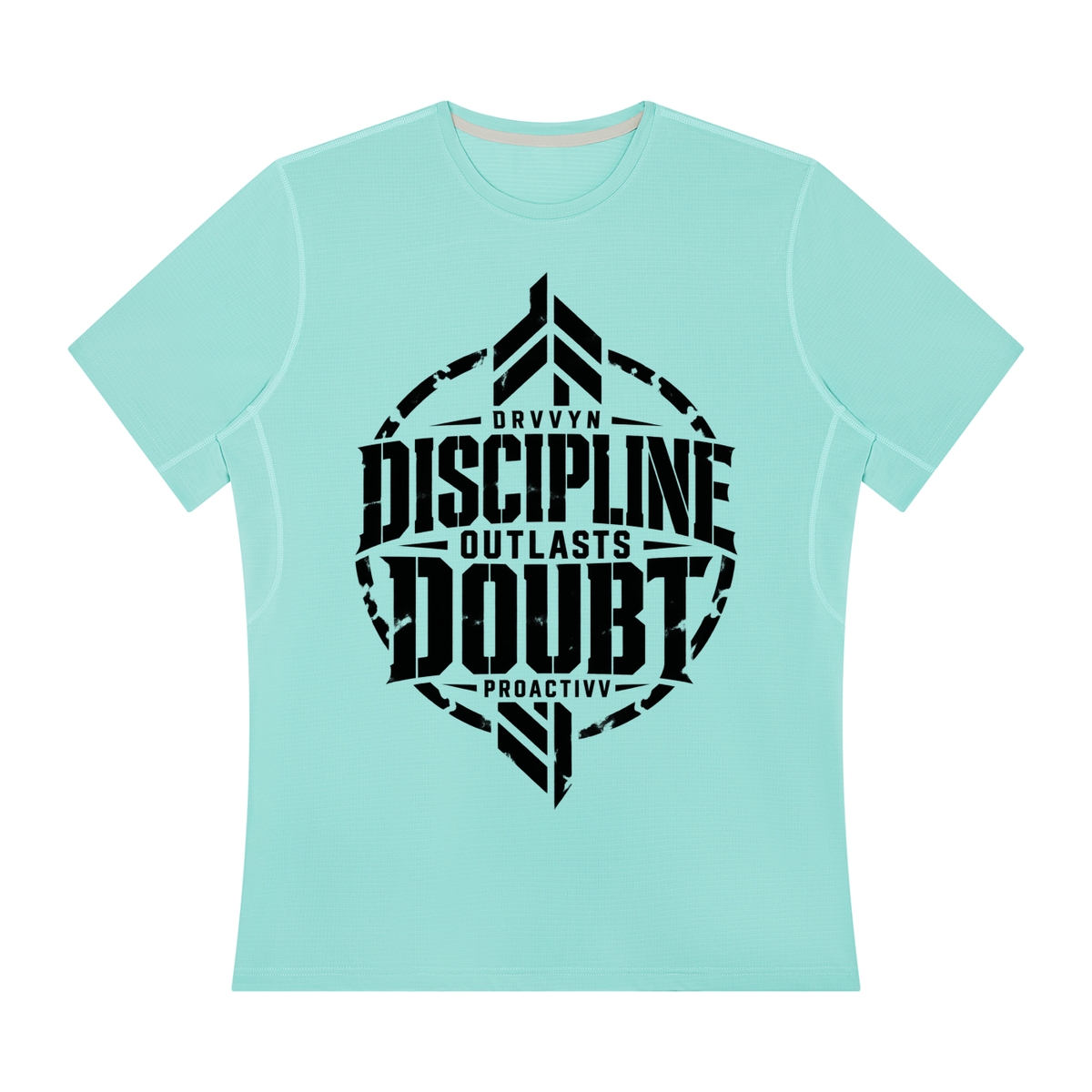 DRVVYN Proactivv — Discipline Outlasts Doubt Men’s Performance Tee