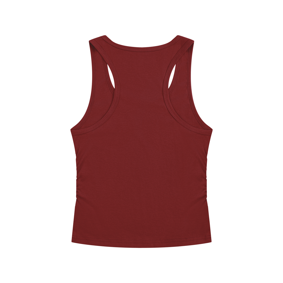 DRVVYN Ruched Tank — Wine