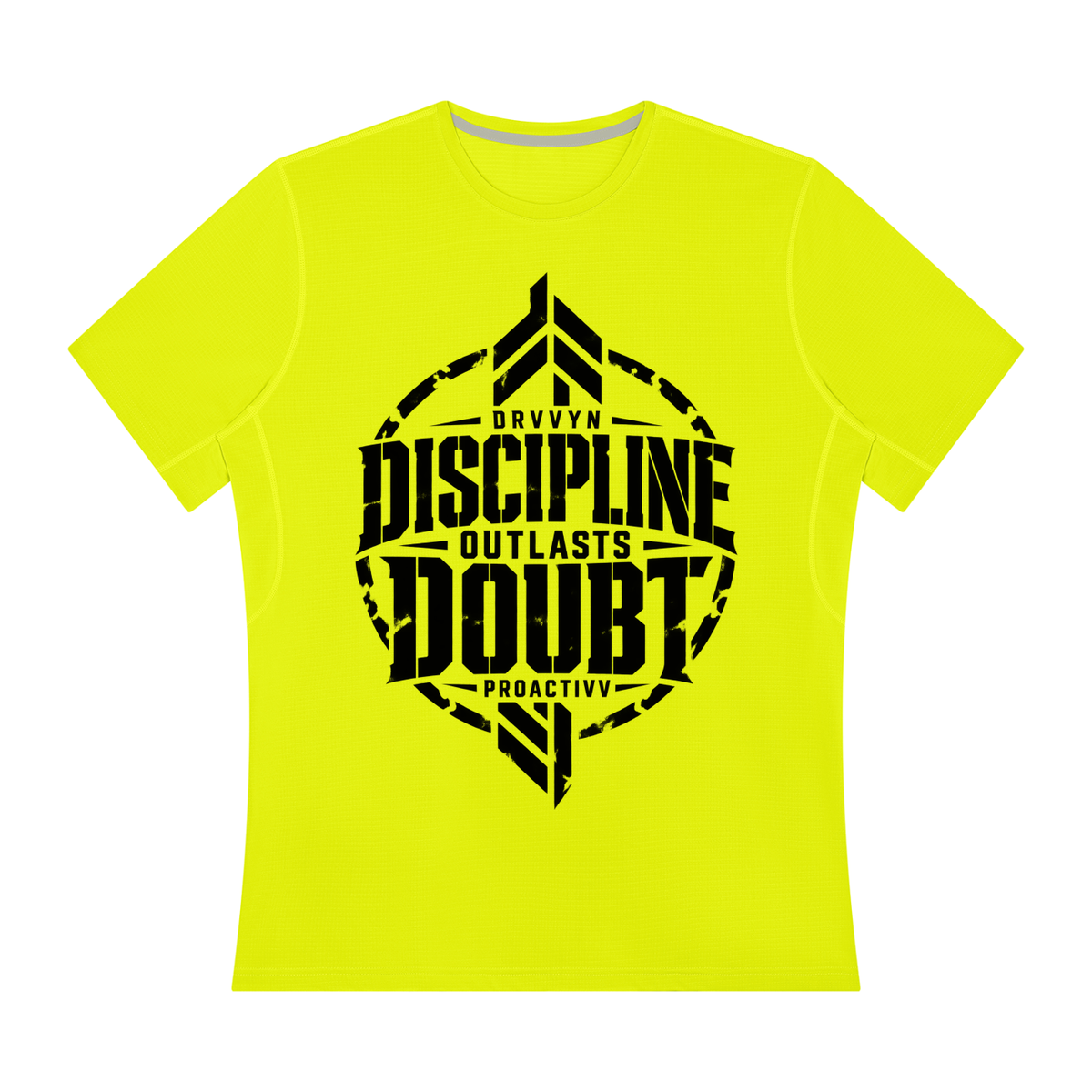 DRVVYN Proactivv — Discipline Outlasts Doubt Men’s Performance Tee