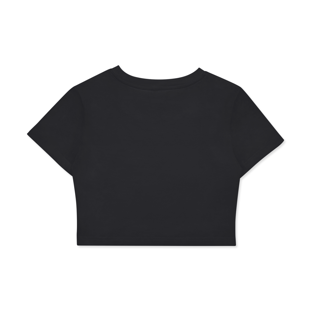 DRVVYN Naked Soul Fitted Crop Tee — Black