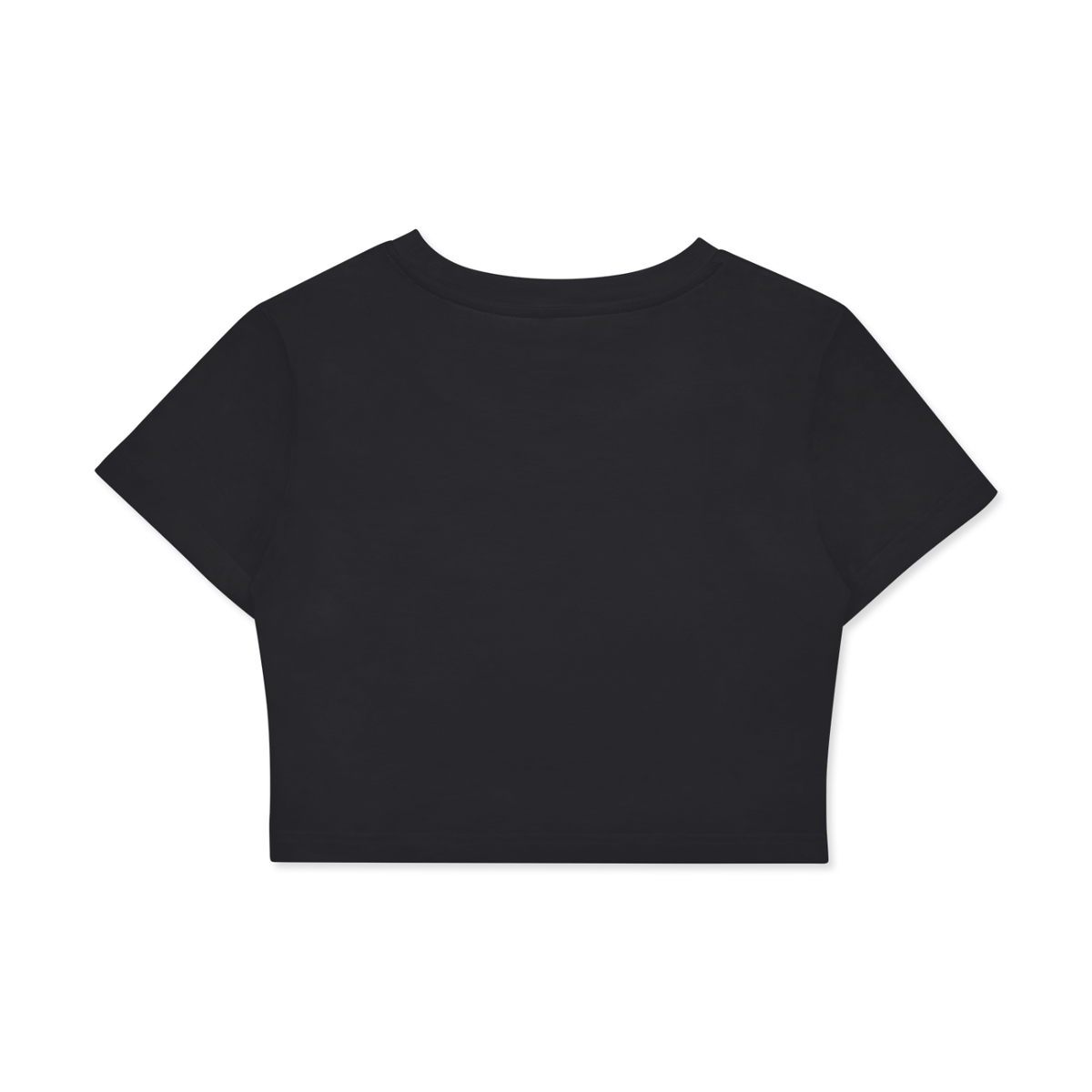 DRVVYN Naked Soul Fitted Crop Tee — Black