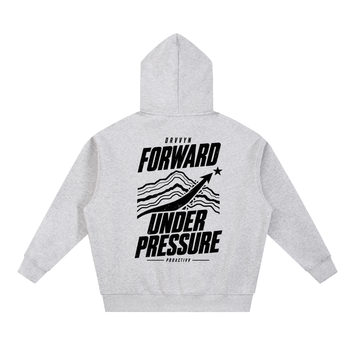 DRVVYN Proactivv — Forward Under Pressure Men’s Boxy Fleece Hoodie