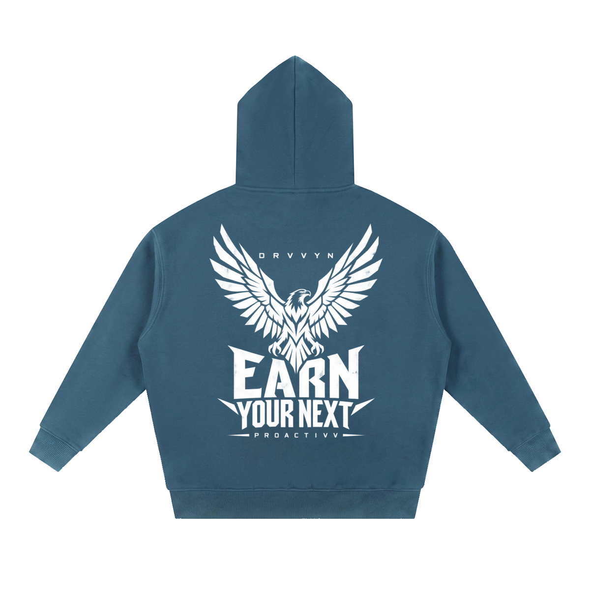 DRVVYN Proactivv — Earn Your Next Men’s Boxy Fleece Hoodie