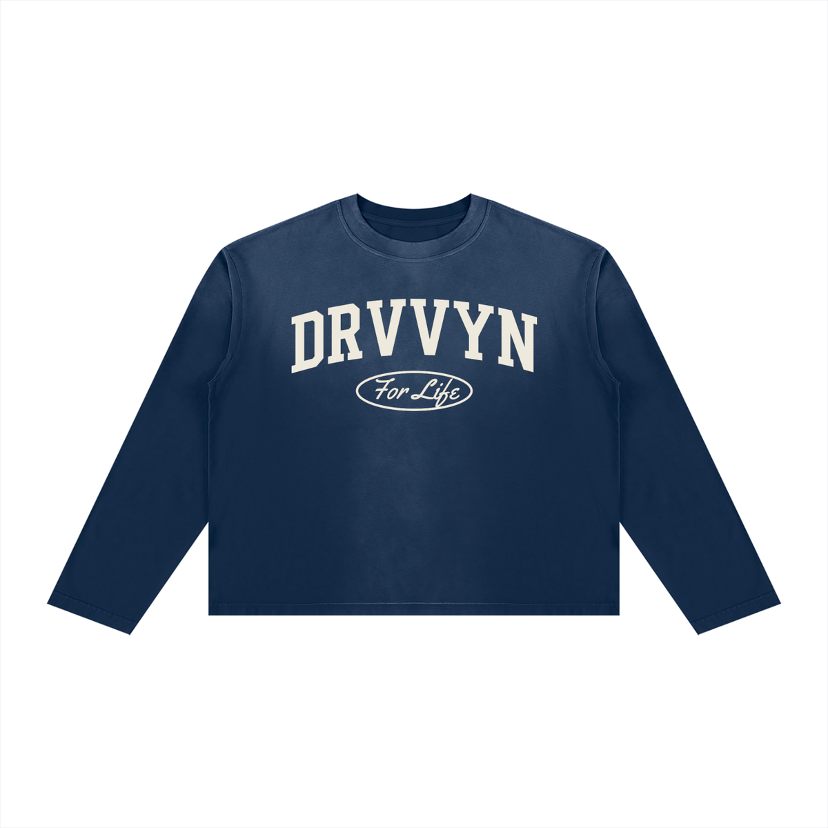 DRVVYN For Life Sunfade Long Sleeve — Navy