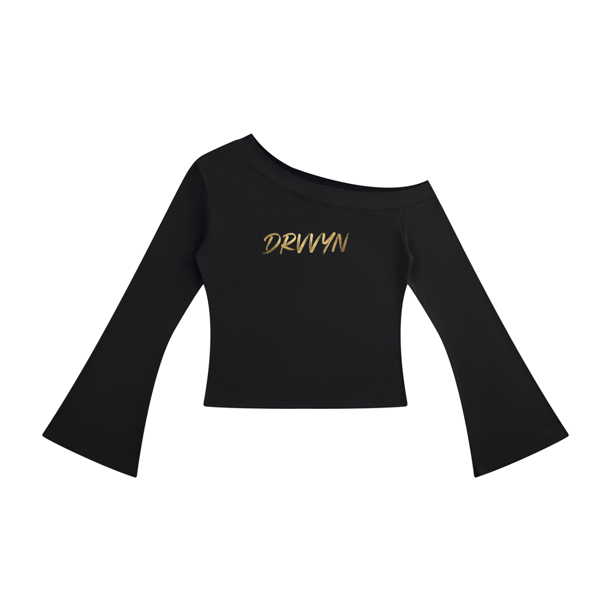DRVVYN Off-Shoulder Top — Black