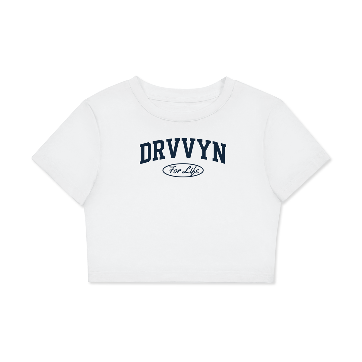 DRVVYN For Life Fitted Crop Tee