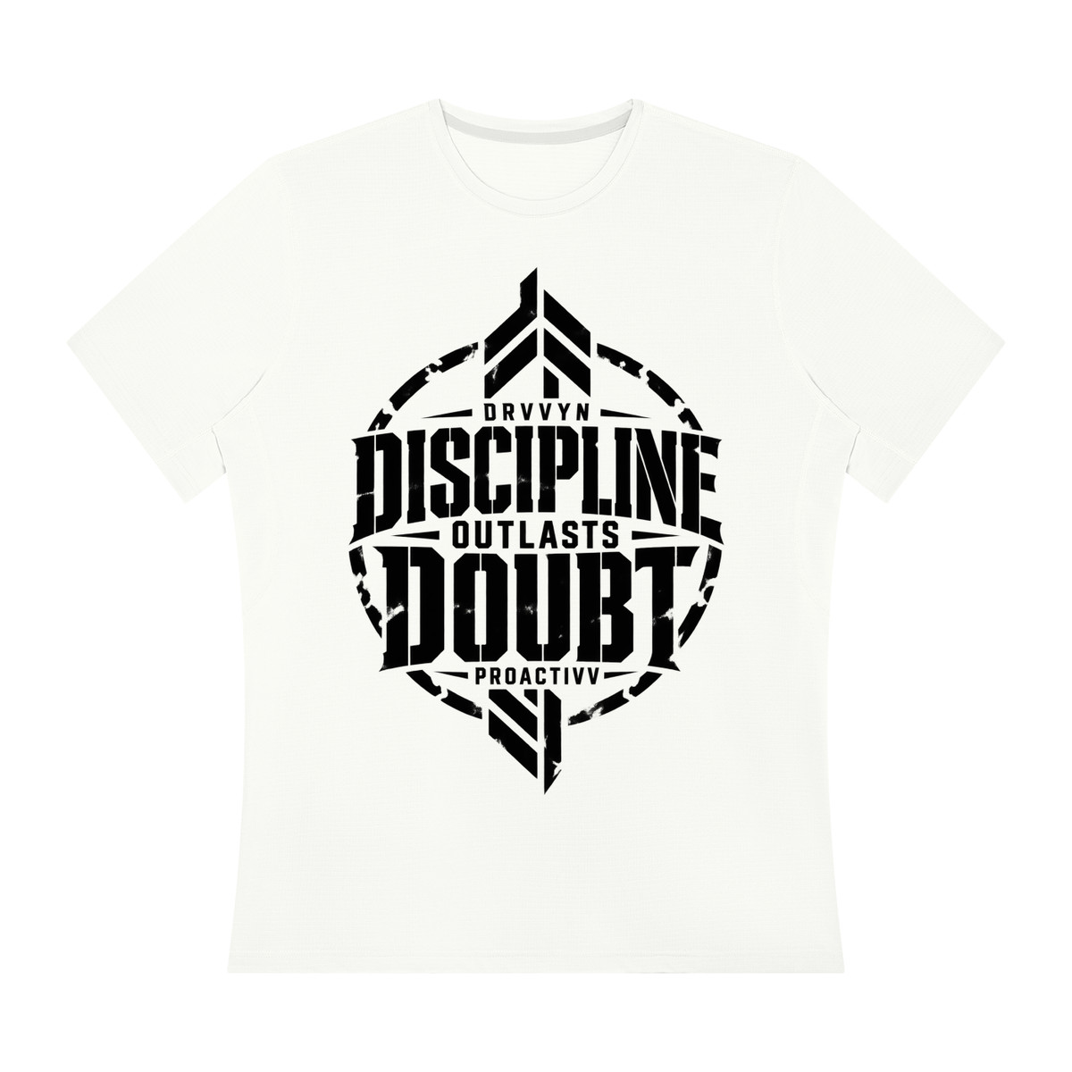 DRVVYN Proactivv — Discipline Outlasts Doubt Men’s Performance Tee