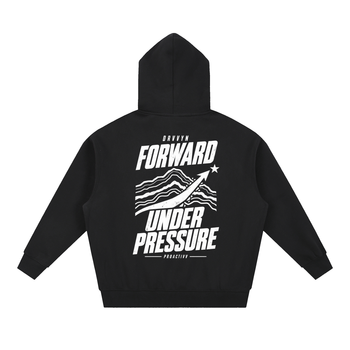 DRVVYN Proactivv — Forward Under Pressure Men’s Boxy Fleece Hoodie