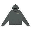 DRVVYN Lounge VETERAN Zip Hoodie — Dark Gray