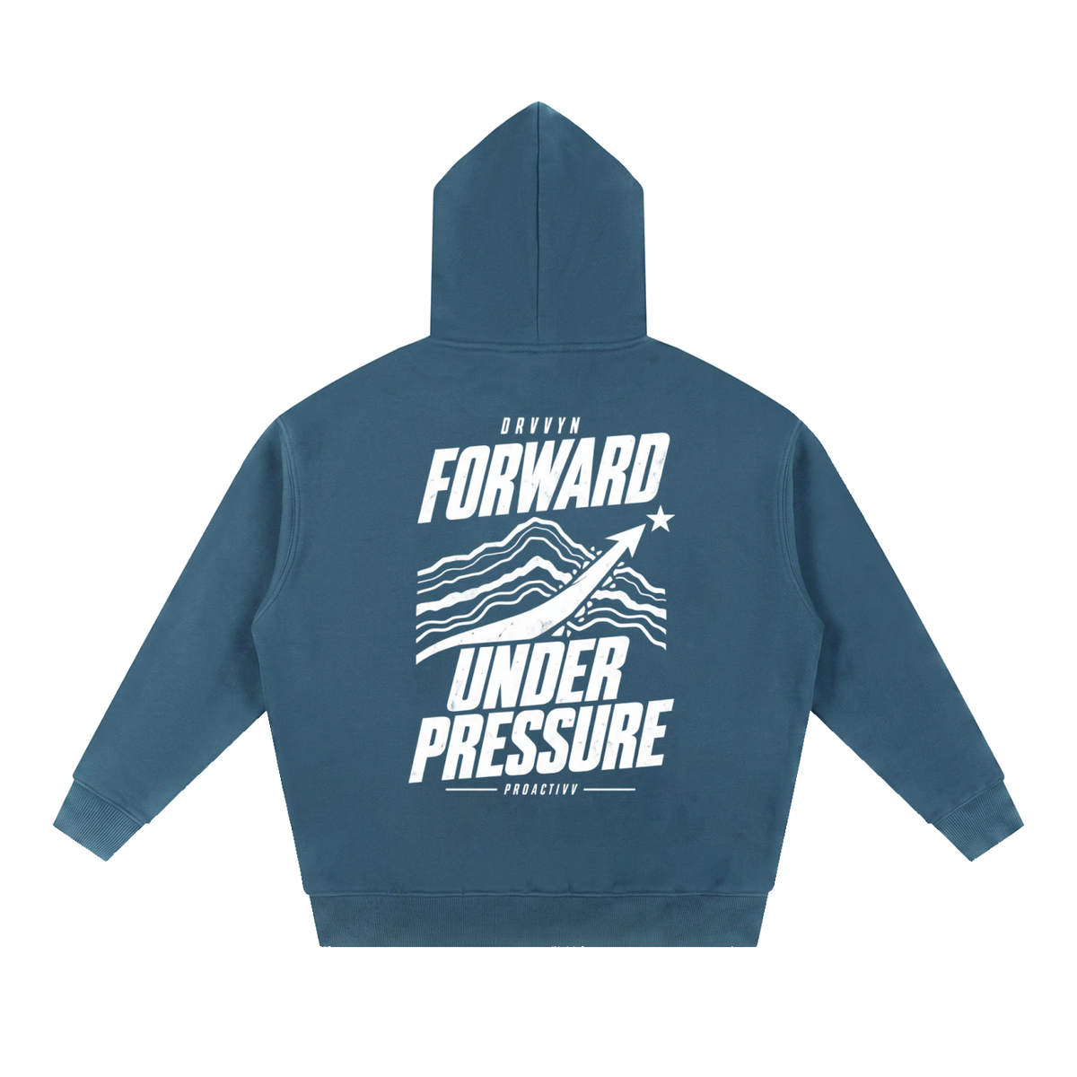 DRVVYN Proactivv — Forward Under Pressure Men’s Boxy Fleece Hoodie