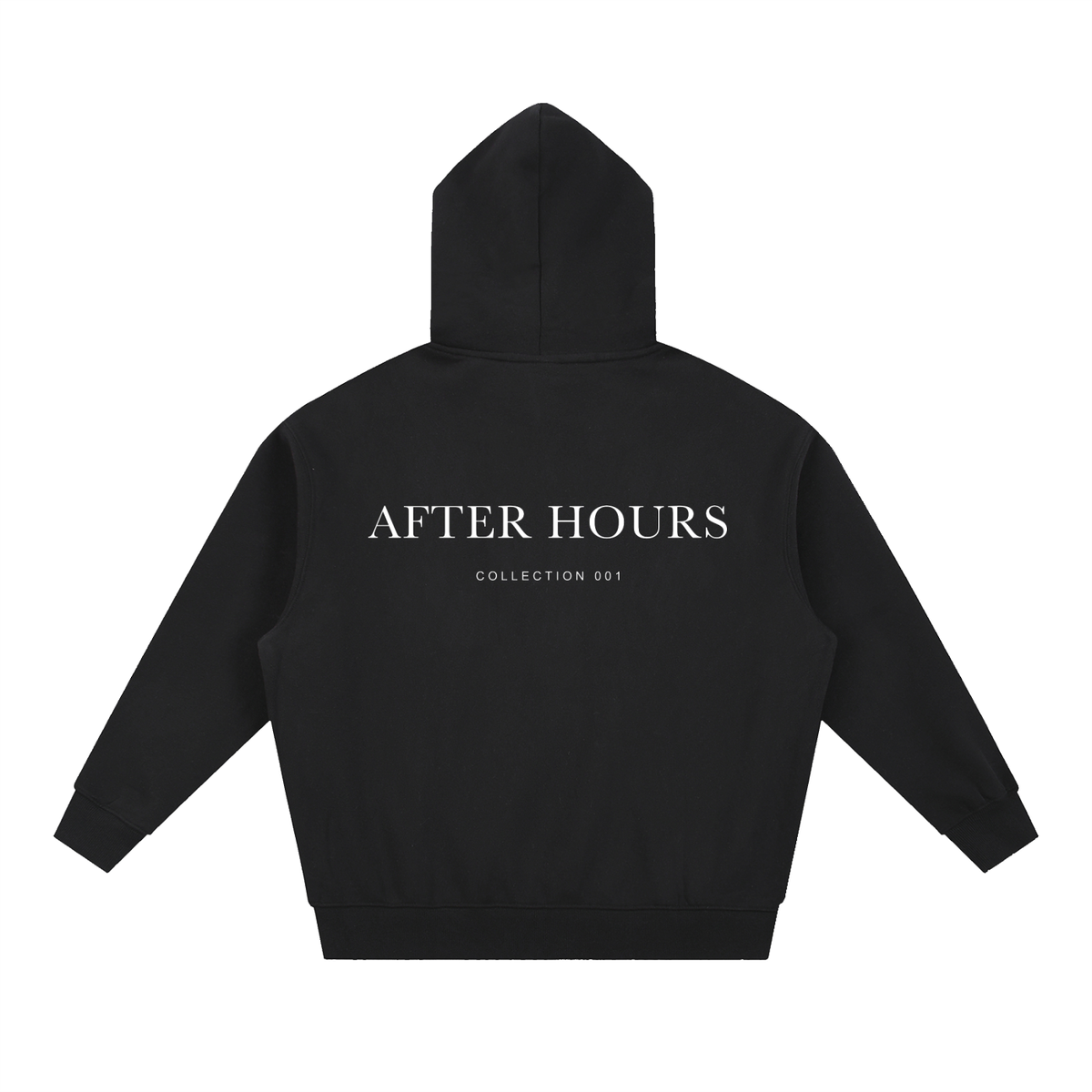 DRVVYN After Hours Boxy Fleece Hoodie — Black