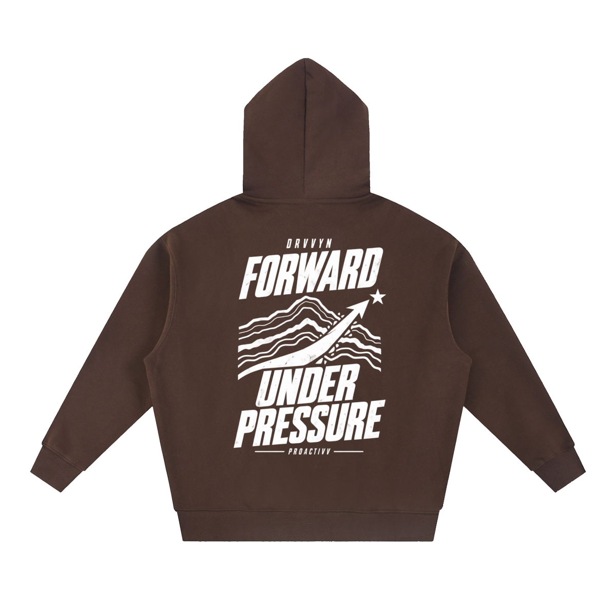 DRVVYN Proactivv — Forward Under Pressure Men’s Boxy Fleece Hoodie