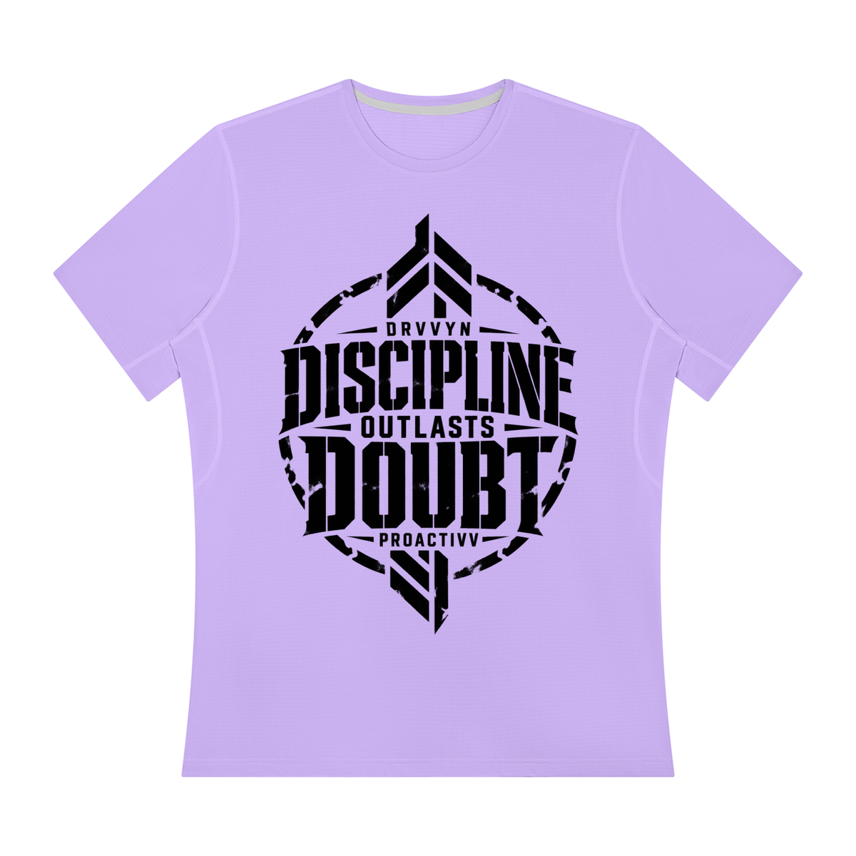DRVVYN Proactivv — Discipline Outlasts Doubt Men’s Performance Tee