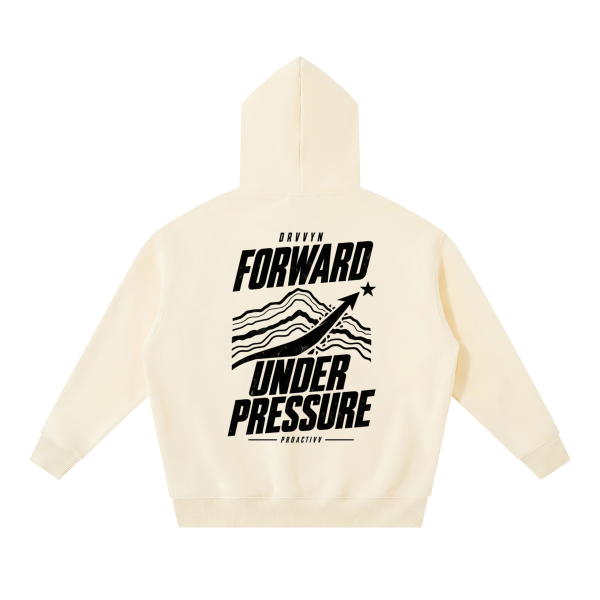 DRVVYN Proactivv — Forward Under Pressure Men’s Boxy Fleece Hoodie