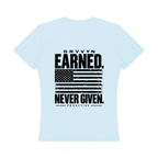 DRVVYN Proactivv — Earned Never Given Women’s Performance Tee