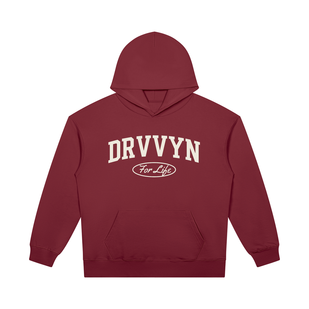DRVVYN For Life Heavyweight Hoodie — Wine