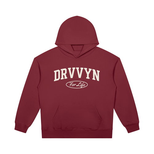 DRVVYN For Life Heavyweight Hoodie — Wine