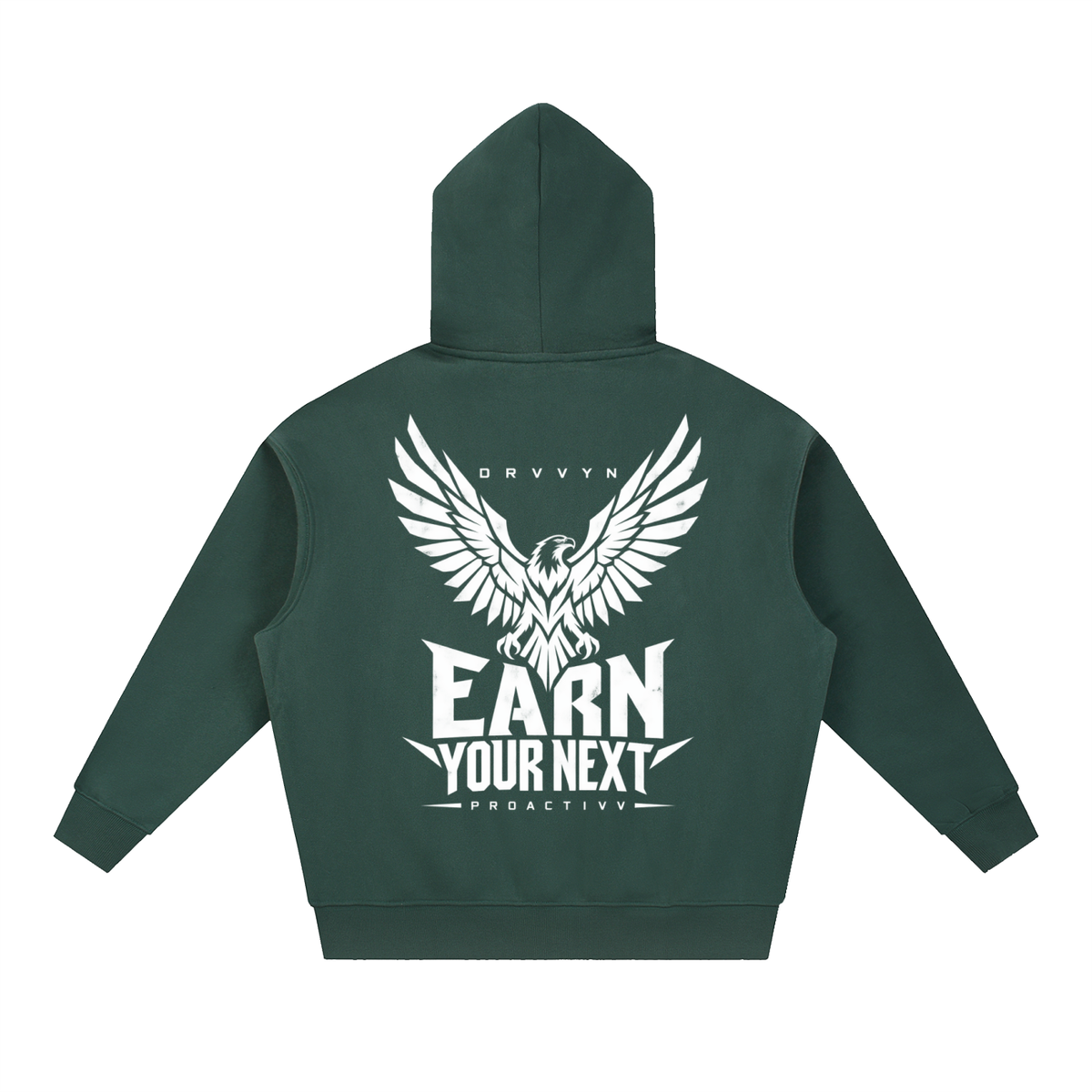 DRVVYN Proactivv — Earn Your Next Men’s Boxy Fleece Hoodie