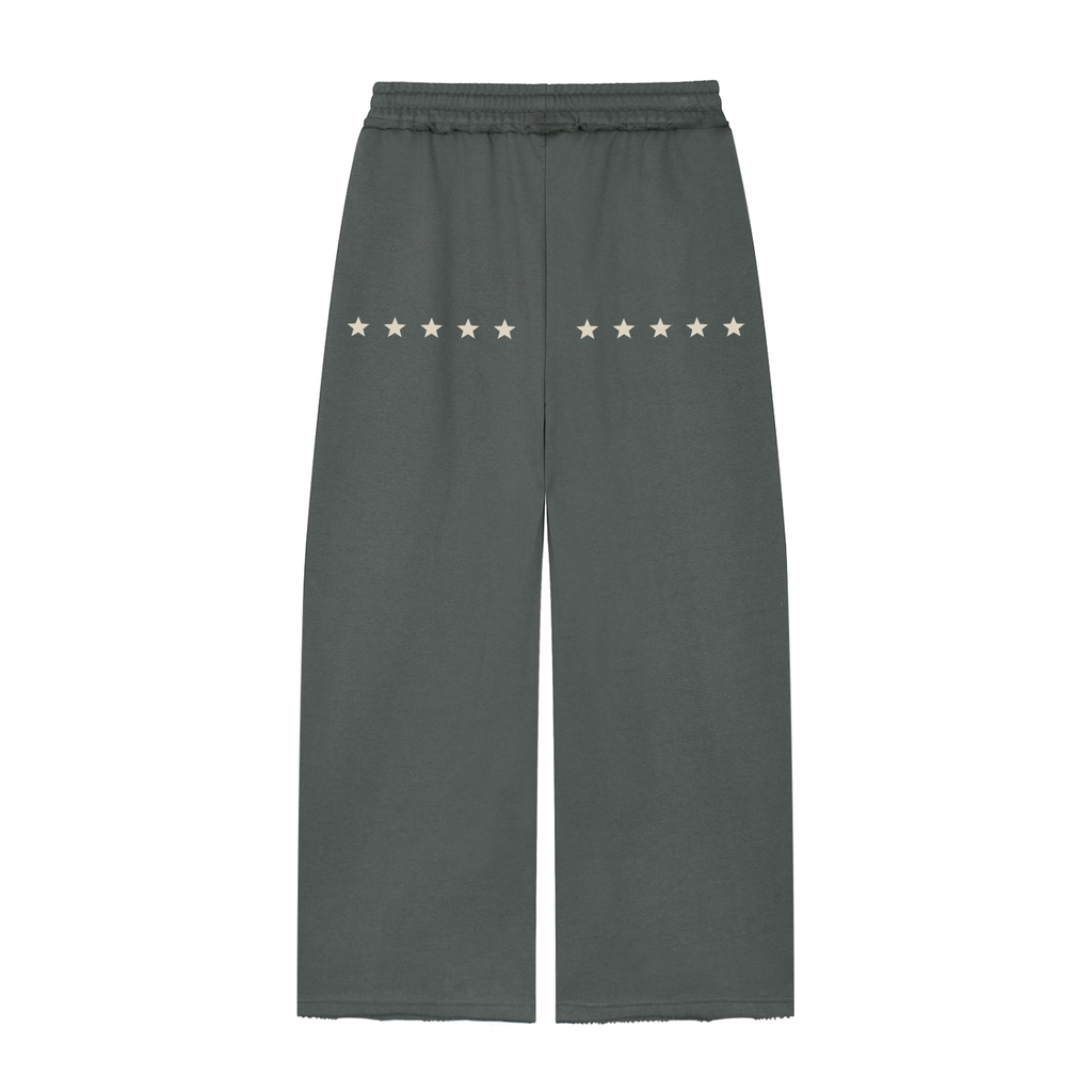 DRVVYN Wide-Leg Lounge Pants — Dark Gray