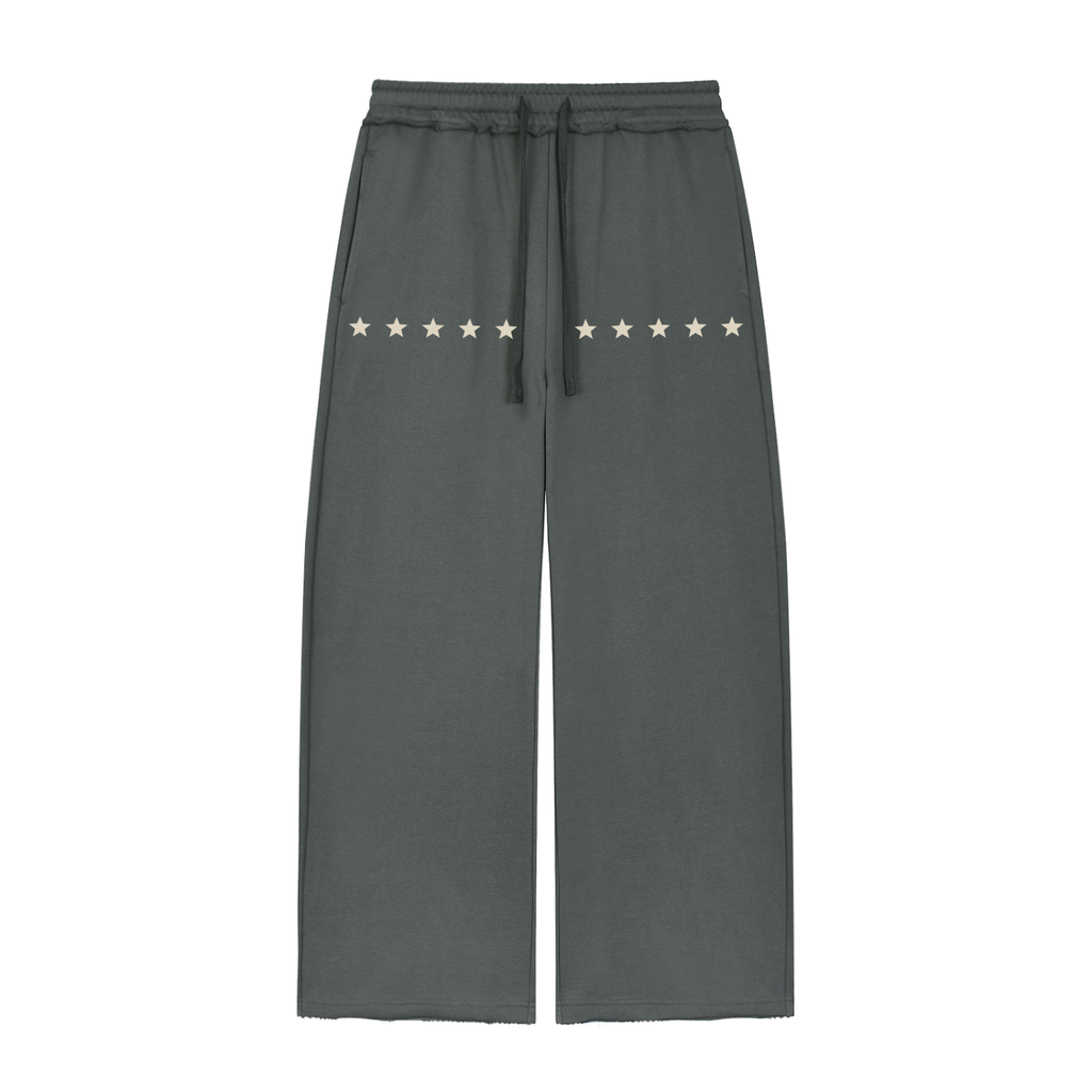 DRVVYN Wide-Leg Lounge Pants — Dark Gray