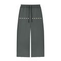 DRVVYN Wide-Leg Lounge Pants — Dark Gray