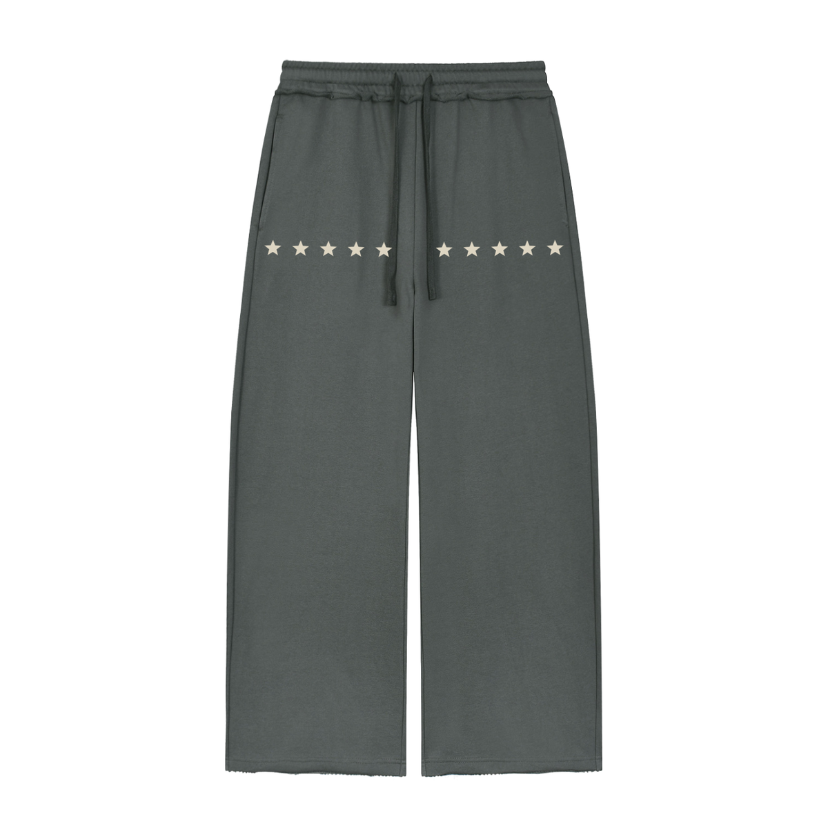 DRVVYN Wide-Leg Lounge Pants — Dark Gray