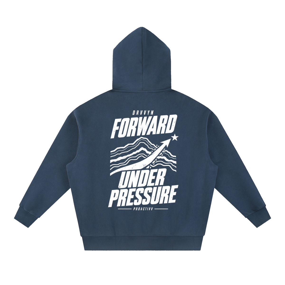 DRVVYN Proactivv — Forward Under Pressure Men’s Boxy Fleece Hoodie