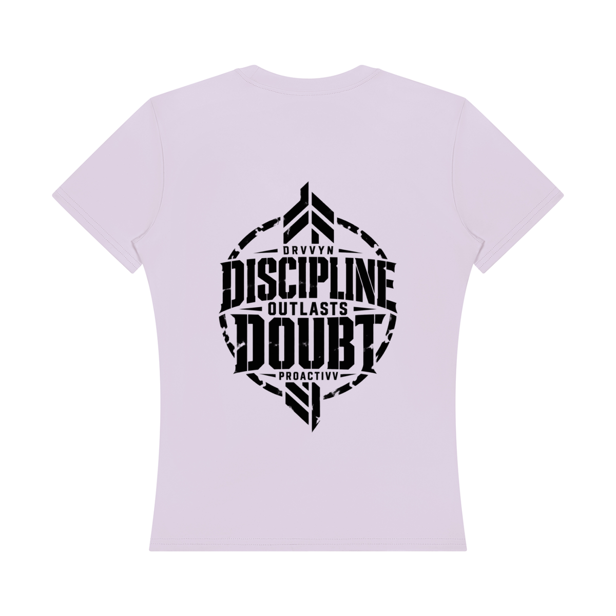 DRVVYN Proactivv — Discipline Outlasts Doubt Women’s Performance Tee