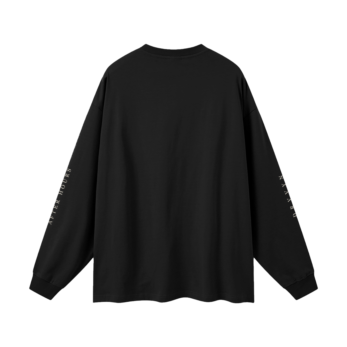DRVVYN Haunted By You Oversized Long Sleeve Tee — Black