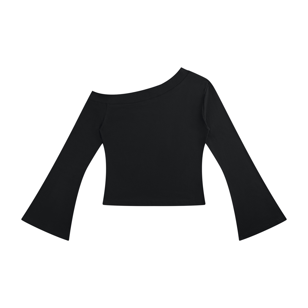 DRVVYN Off-Shoulder Top — Black