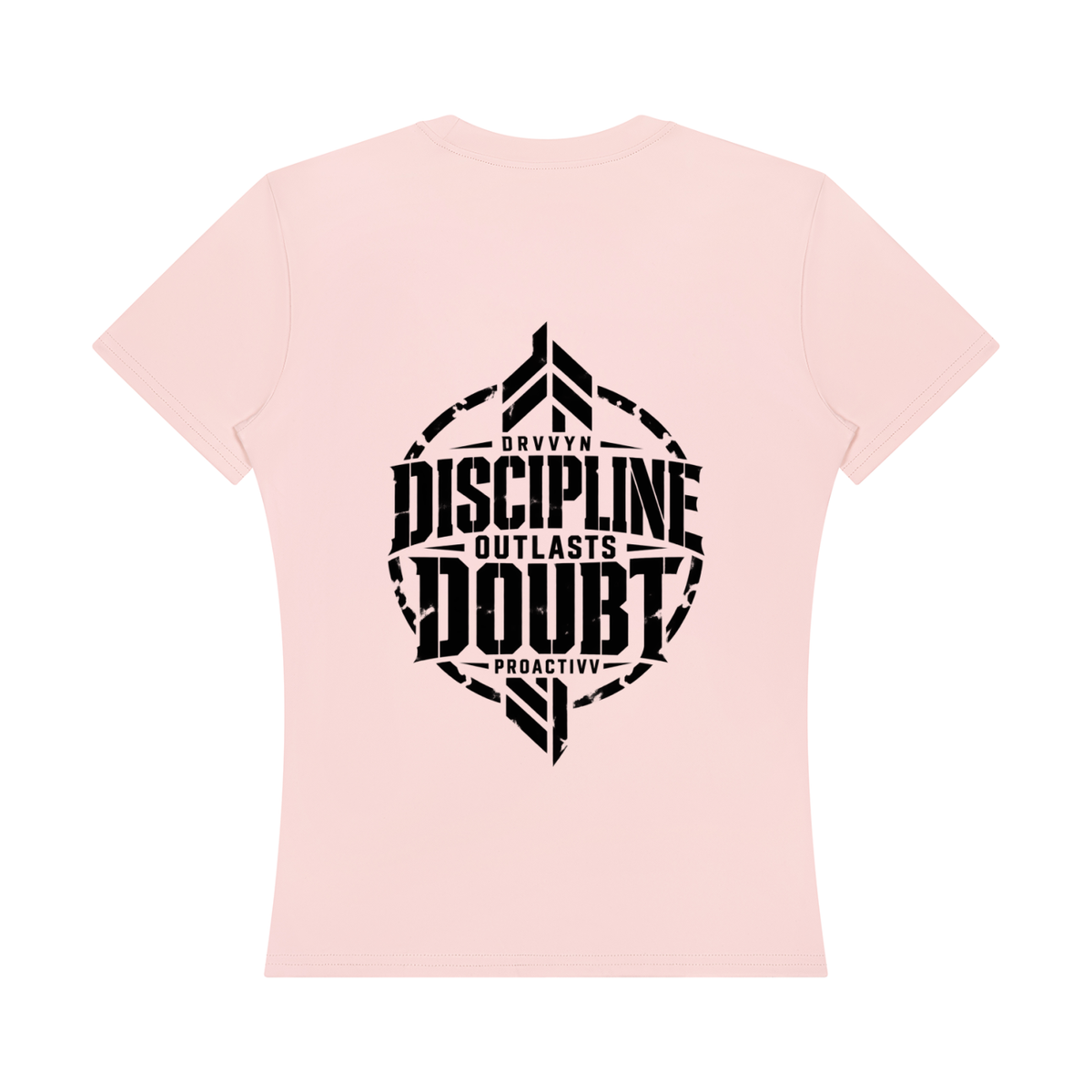 DRVVYN Proactivv — Discipline Outlasts Doubt Women’s Performance Tee