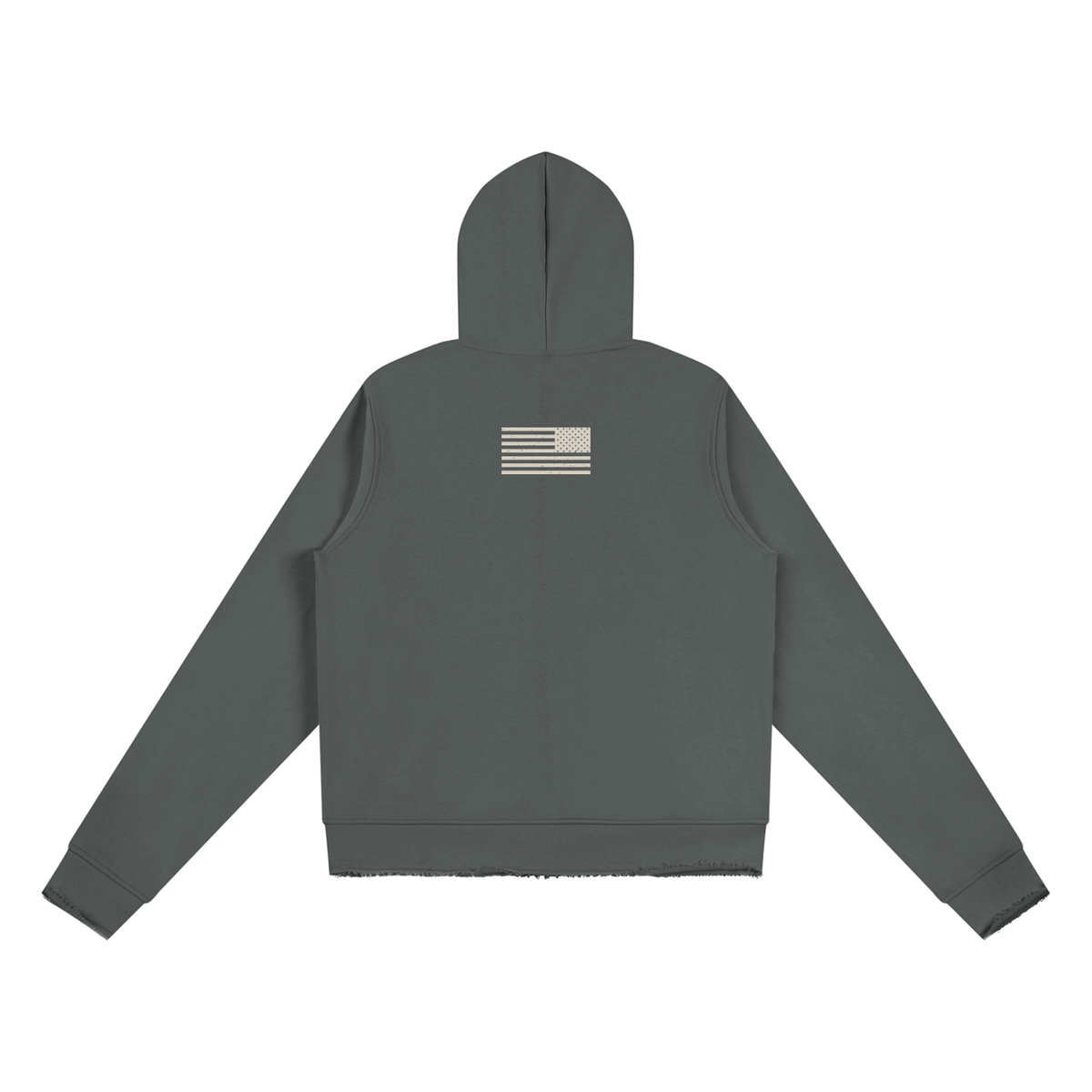 DRVVYN Lounge VETERAN Zip Hoodie — Dark Gray